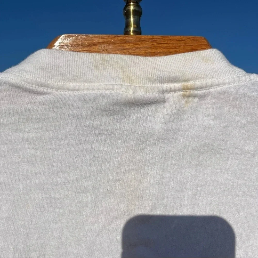 VINTAGE Bodega Bay CA Tee 100% Cotton Sparkles Colorful 90s - Picture 8 of 9